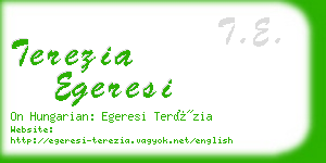 terezia egeresi business card